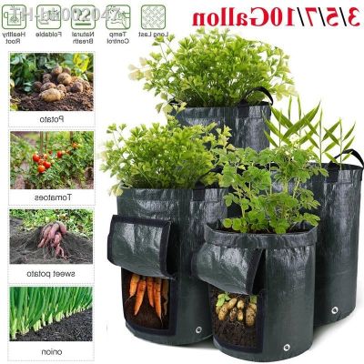 ™ Potato Grow Container Bag Vegetable Patio Tomato Sack Planter Gardening Thicken Planting Pot Durable Seed Garden Tools