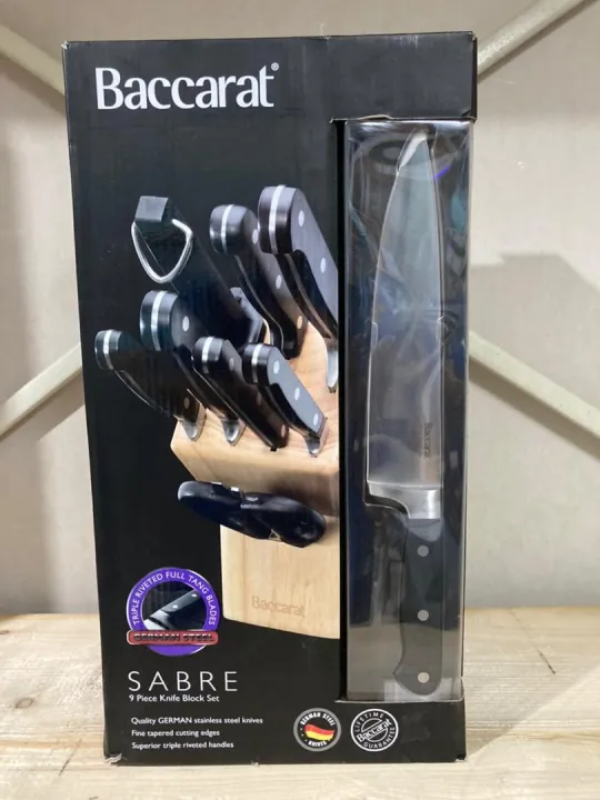 Baccarat Sabre Knife Block Set 9pcs Lazada