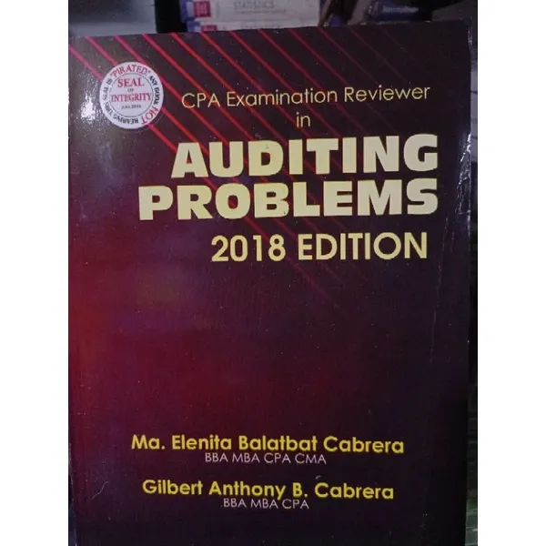 Auditing Problems By Cabrera | Lazada PH