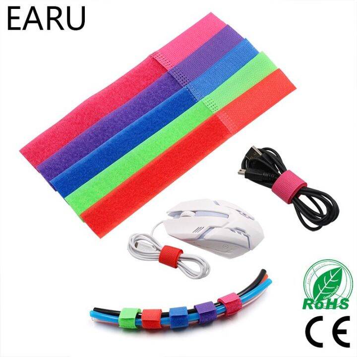 (SALE) Colour Cable Tie Strap Hook Loop Ties Tidy Organiser Tool ...