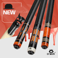 OMIN XF-B1-3บิลเลียดหัวคิวโต๊ะพูล12.8ปลายขนาดมิลลิเมตรท่อคาร์บอน55ซม. ด้ามจับหนังปรับได้ชุด Stik Bliard กลอนพร้อมส่วนขยาย