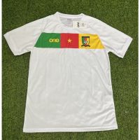 2022 2023 ล่าสุด [Fans] 22 23 New World Cup Cameroon เสื้อเชิ้ตแขนสั้น สีขาว คุณภาพสูง สําหรับฝึกเล่นฟุตบอล