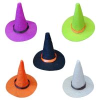 ✼ Mini Witch Hats And Mini Broom Small Witch Hats For Craft DIY Decorative Mini Witch Hat Decoration Craft Diy Supplies