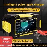 ZZOOI 12V automobile battery charger motorcycle battery charger intelligent pulse repair charger AGM Deep cycle GEL Lead-Acid Charger