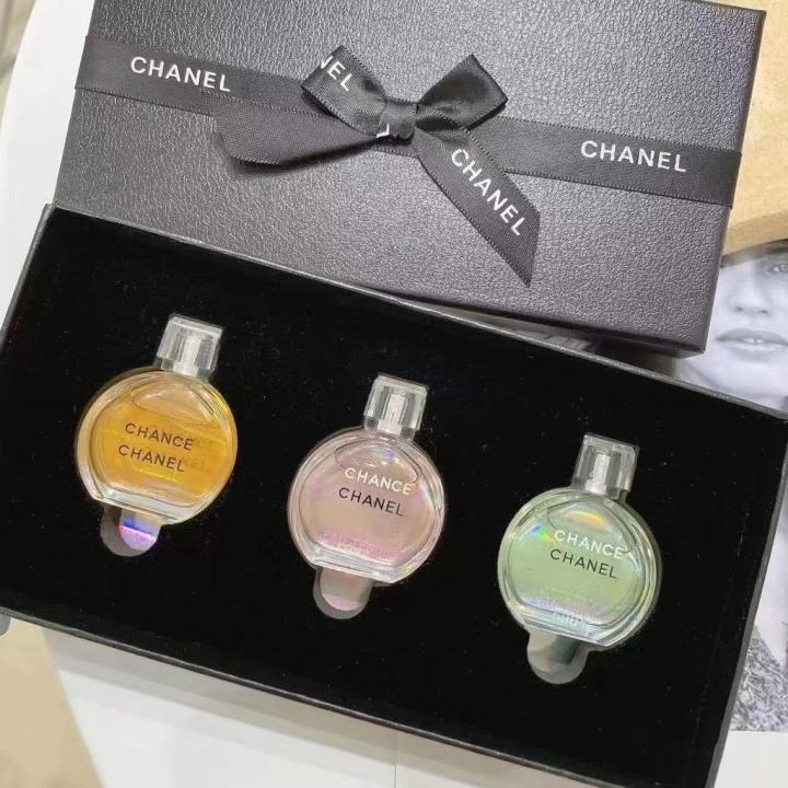 Chanel Chance 3in1For Women's Fragrance Gift Set 7.5ml X3 (3 Pieces) US  Test Oil based Long Lasting