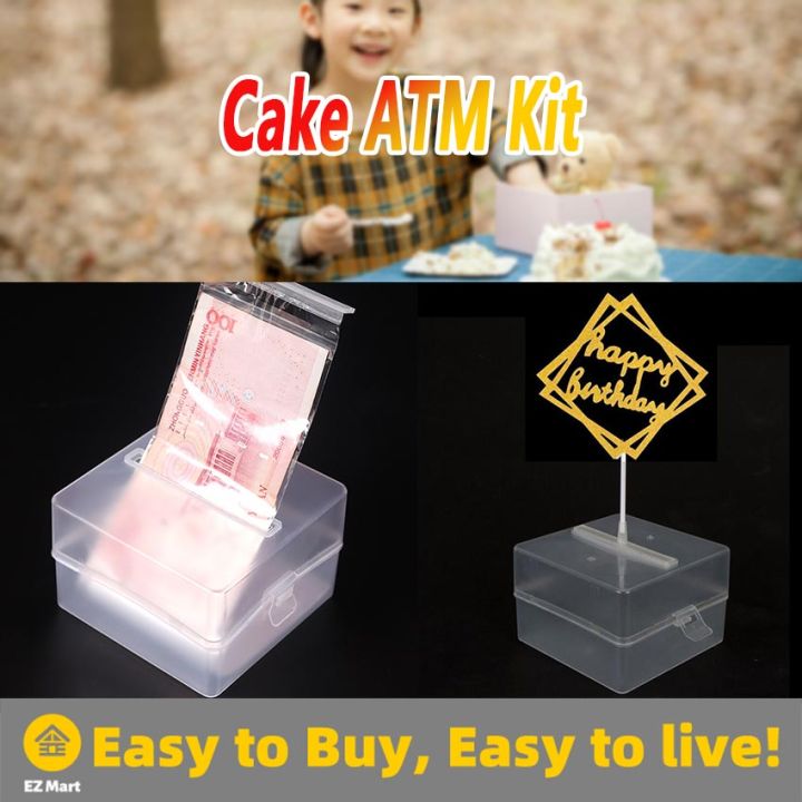 Qearl Cake Surprise Birthday Cake Topper Money Box Funny Cake ATM Happy  Birthday | Lazada PH