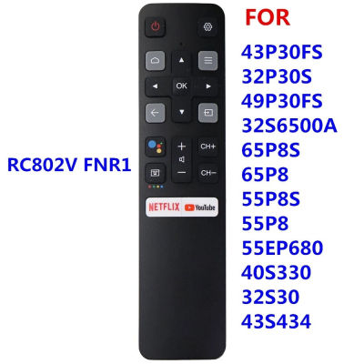TCL RC802V FMR1 RC802V FUR6 RC802V FNR1 New Original Google Assistant Voice Remote Control use For TCL Android 4K Smart TV