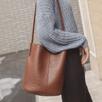 2023 New Vintage Bucket Bag Suede Oil Tote Bag Crossbody Bag Womens Bag Large Capacity Shopping Bag