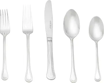 J.A. Henckels International Alcea 65-Piece Flatware Set, Silver