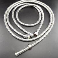 Flexible Shower Hose 1m/1.5m/2m Long Plumbing Hoses Stainless Steel Chrome Bathroom Accessories Water Head Showerhead Pipe Shower Sets