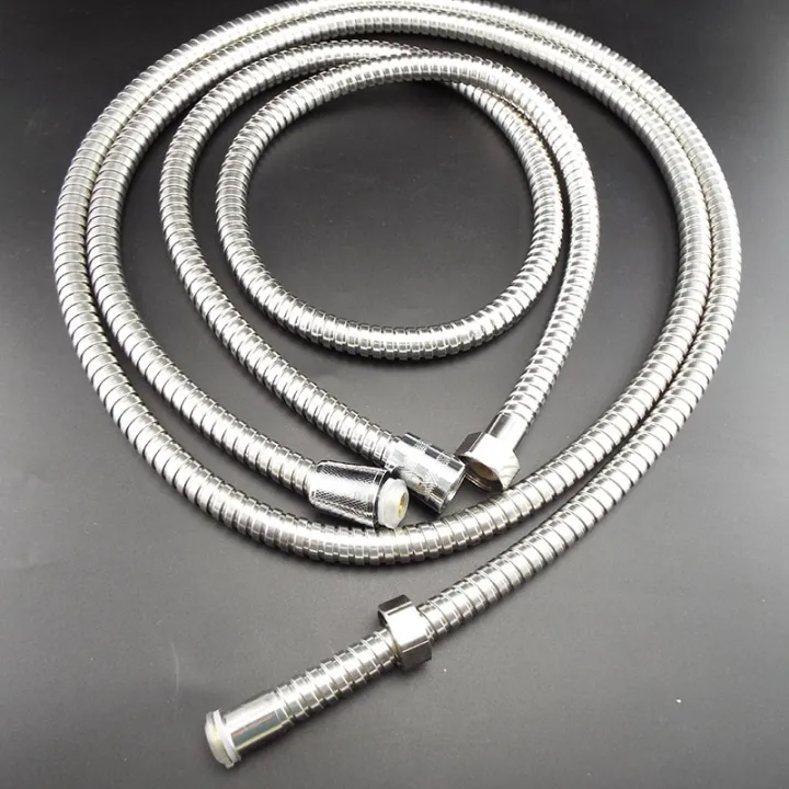 Flexible Shower Hose 1M/1.5M/2M Long Plumbing Hoses Stainless Steel