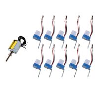 1 Pcs Dc Push Pull Solenoid Electromagnet &amp; 10 Pcs Auto on Off Light Photoswitch Sensor Switch