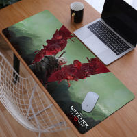 Gaming Mousepad Gamer The Witchers แผ่นรองเมาส์ขนาดใหญ่ Xxl อุปกรณ์เสริม Pc โต๊ะ Protector Deskmat คีย์บอร์ด Anime Mause Pads