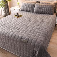 Caldwelllj Velvet Mattress Cover Pad Thicken Bedspread on The Bed Plaid Blankets for Beds Winter King Size Protector s