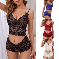 【CW】 Sexy Lingerie Underwear Suits for Women Black Shorts Solid Lace White Vest Camisole Tube Top Panties Briefs Set Plus Size S 4XL