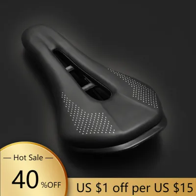 Bike Saddles Road Steel Rails Mountain Bicycle Cushion For Men Shockproof Soft Comfort PU Leather Road MTB Cycling Saddles