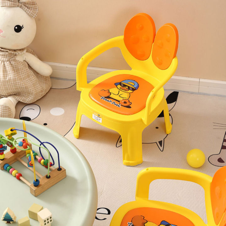 จัดส่งในพื้นที่-เก้าอี้ทานข้าวเด็ก-เก้าอี้กินข้าวเด็ก-มีเบาะหนัง-และถาดอาหาร-เป็ดน้อยสีเหลือง-เก้าอี้-อุจจาระเด็ก