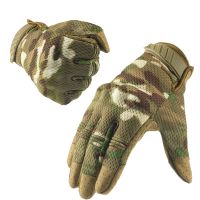 hotx【DT】 Gloves Combat Multicam Camouflage Outdoor Cycling Shooting Paintball Men