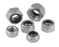 น็อตล็อคกันคลาย (น็อตเบอร์ 13) M8x1.25. สแตนเลส, Nylon Lock Nuts 304 Stainless Steel M8 mm. Pitch 1.25 mm.