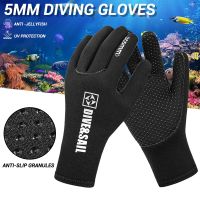 5mm Diving Gloves Neoprene Swimming Flippers Surf Equipment Kitesurf Underwater Fishing Windsurf Diving Gloves Fishing