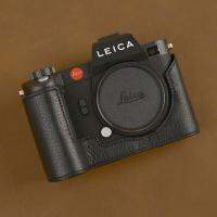 【LZ】✗  Alta qualidade artesanal de couro genuíno metade da câmera caso saco capa para leica sl2