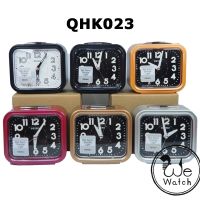 SEIKO นาฬิกาปลุก ของแท้ 100% รุ่น QHK023 เดินนิ่ม เสียงกระดิ่ง มีไฟ Snooze หน้าพรายน้ำ