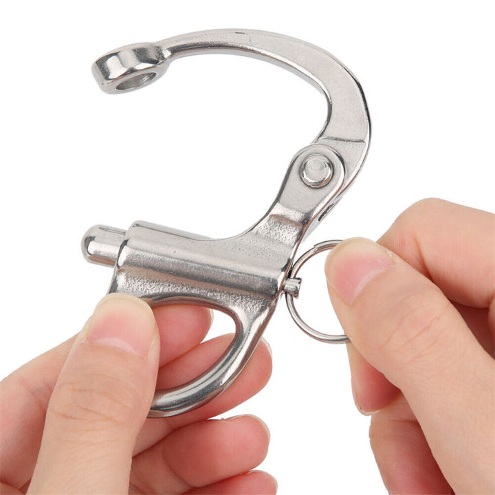316-snap-stainless-rock-release-carabiner-climbing-shackle