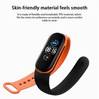 For Xiaomi Mi Band 6 Strap Color Matching Silicone Belt Replacement Watch Band Bracelet Pulseira Smart Sports Fitness Wrist Smartwatches