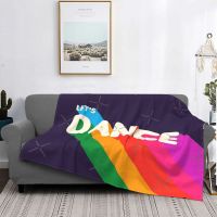 Rainbow Dance Typography Blanket Bedspread On The Bed Living Room Bedspreads For Double Bed Keep Warm Decorative Sofa Blankets