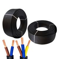 10m 17 AWG 1MM2 RVV 2/3 Cores Pins Copper Wire Conductor Electric RVV Cable Black 18 AWG 0.75MM2 20 AWG 0.5MM2 RVV White Cable