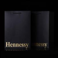 ไวน์ต่างประเทศ Remy Ma Hennessy บรรจุภัณฑ์ถุงกระดาษ Blue Ribbed Dadi กระเป๋าถือ xo ถุงของขวัญ vsop