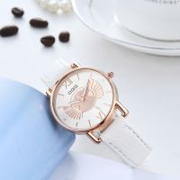 【CC】 Reloj Mujer New Leather Montre Womens Movement Fashion Glass Mirror