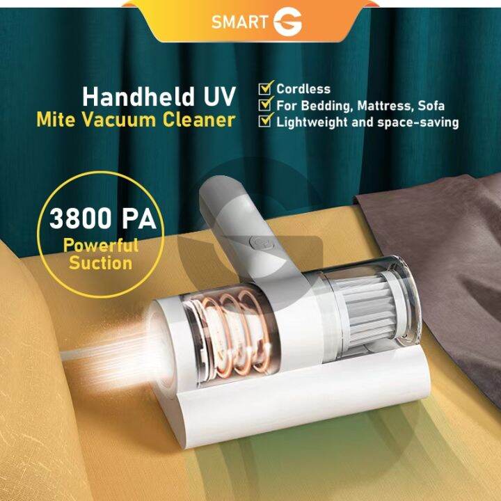 𝗦𝗺𝗮𝗿𝘁𝗚 Wireless Mite Vacuum Cleaner Handheld Mites Remover Smart Bed