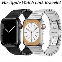 Metal Link Bracelet Strap for Apple Watch Band 49mm 45mm 44mm 40mm 41mm 42mm Stainless Steel Belt iWatch Ultra 8 7 6 5 4 SE Belt