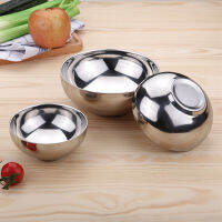 ถ้วยสแตนเลสเกาหลี ชามเรียบสแตนเลส ถ้วยชามสแตนเลส304 สไตล์เกาหลี Stainless steel bowl มี 4 ขนาด กันความร้อน ทำความสะอาดง่าย lights4u