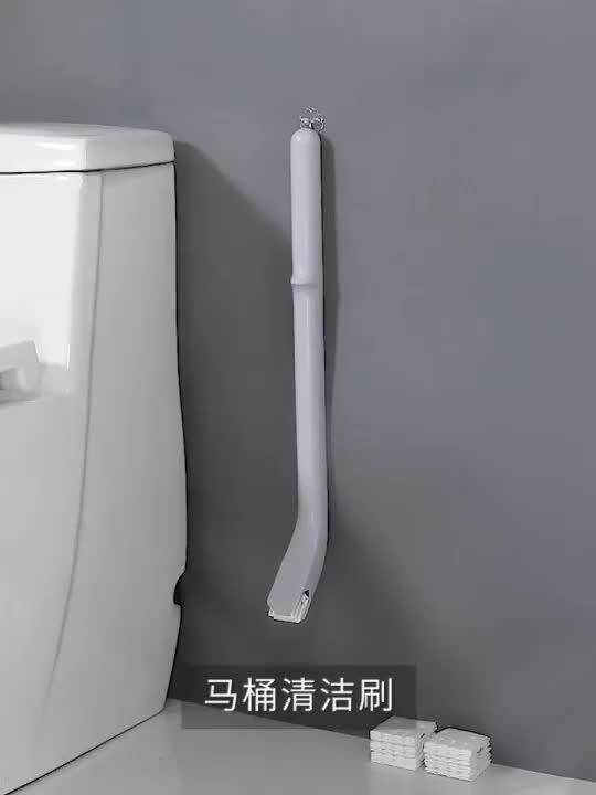 Toilet Brush Set Bruch Head Replaceable Toilet Brush No Dead Angle