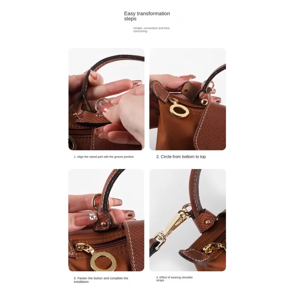  Bag Strap for Longchamp Mini Bag Modified Strap Rope Free  Punching 100cm Shoulder Strap (Color : Dark Green, Size : 100CM) :  Everything Else