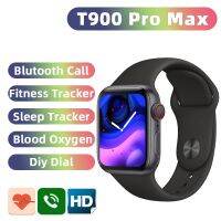 （Bar watchband）T900 Pro MAX สมาร์ทวอท์ชปุ่ม Rotary แบบปุ่มคู่,สมาร์ทวอทช์2023กำหนดเองได้โทรผ่านบลูทูธวัดความดันโลหิต