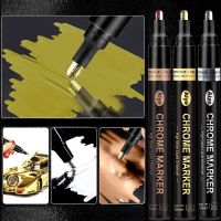 Gold Metallic Mirror Ink Reflective Paint Craftwork Metal Pens