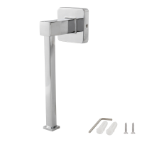 Chrome Square Bathroom Toilet Roll Holder. Wall Mounted Toilet Roll