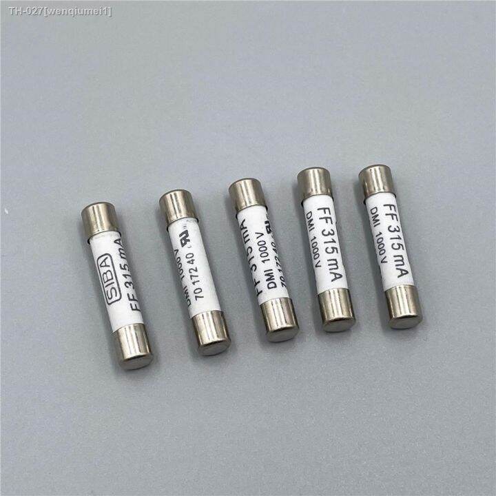 5pcs-lot-siba-ff-315ma-1000v-30ka-6-3x32mm-dmi-7017240-fast-acting-ceramic-fuse-links-for-multimeter