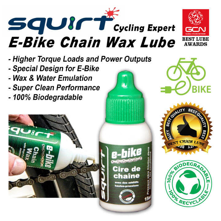 Squirt E Bike Chain Lube High Load Bicycle Lubricant for Electronic