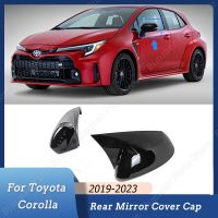 ฝาครอบกระจกมองข้างมองหลังรถยนต์ ABS สีดำเงาชุดตัวรถภายนอกสำหรับ Toyota Corolla 2019 2020 2021 2022 2023