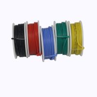 【Factory-direct】 สายเชื่อมต่อ22AWG ยาว6เมตรซิลิโคน PVC ต่อชุดสายลวดทองแดงหุ้มดีบุกสาย300V