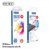 มาใหม่?OUKU X19 3A Fast charging data cable (1M) ของแท้ 100% TypeC/micro/IP