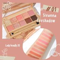 HF180 SIVANNA COLORS FANCY MAKE UP PRO EYE PALETTE  อายแชโดว์ 10 สี ในพาเลตต์เดียว โทนสีสวย มีทั้งเนื้อแมทท์และเนื้อชิมเมอร์