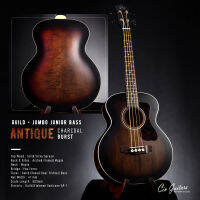 Guild Jumbo Junior Bass "Antique Charcoal Burst" เบสโปร่งไฟฟ้าไซส์ 3/4 สเปค Top Solid (Sitka Spruce / Flamed Maple)