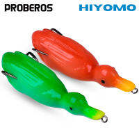 PROBEROS 1PCS Soft Duck เหยื่อ10.5ซม. 21G Pike ปลาคาร์พเหยื่อตกปลาลอยประดิษฐ์ซิลิโคน Wobblers รองเท้าผ้าใบชุดตกปลา FR025