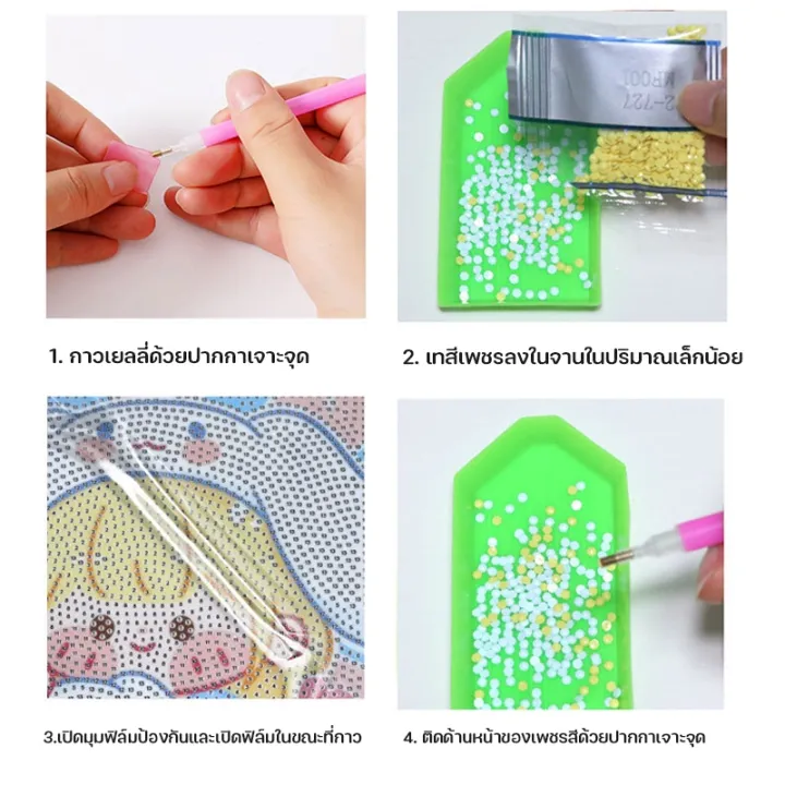 yohei-พร้อมกรอบ-diy-ครอสติสครัสตัล-งานประดิษฐ์ภาพจากคริสตัล-diamond-paintingจิตรกรรม-diy-สำหรับเด็ก