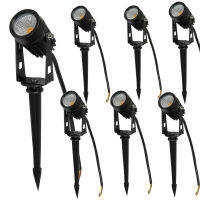 new 10PCS 3W 5W LED Garden lighting Outdoor Spike Lawn Lamp Waterproof Lighting Led Light Garden Path Spotlights AC110V220V 12V